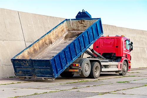 LKW Sattelauflieger mit Container - Beispielbildmotiv