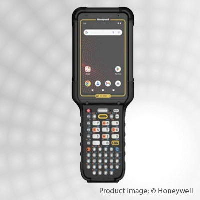 ATEX handheld computer with integrated barcode scanning for hazardous areas - example image