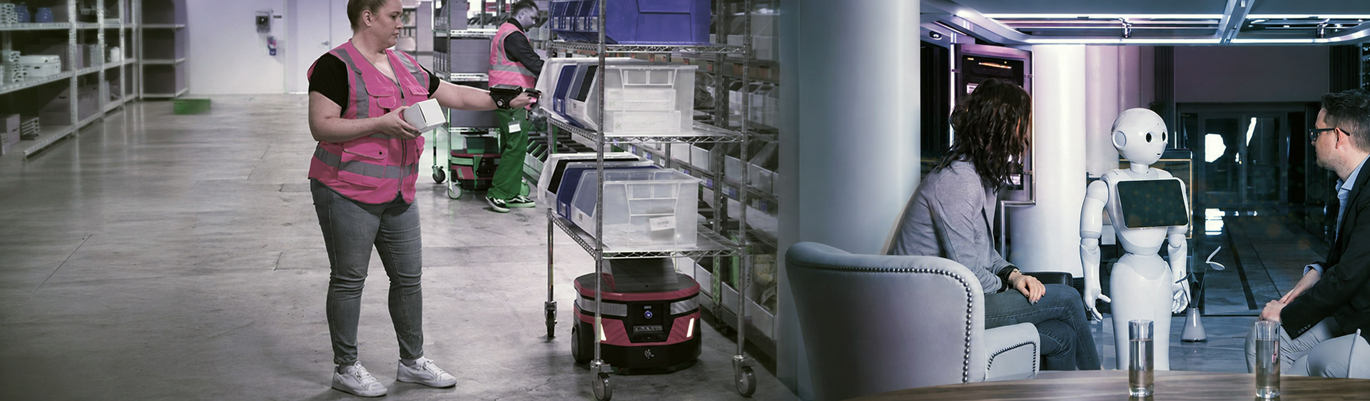 Robotics solutions in logistics and service environments - sample image header